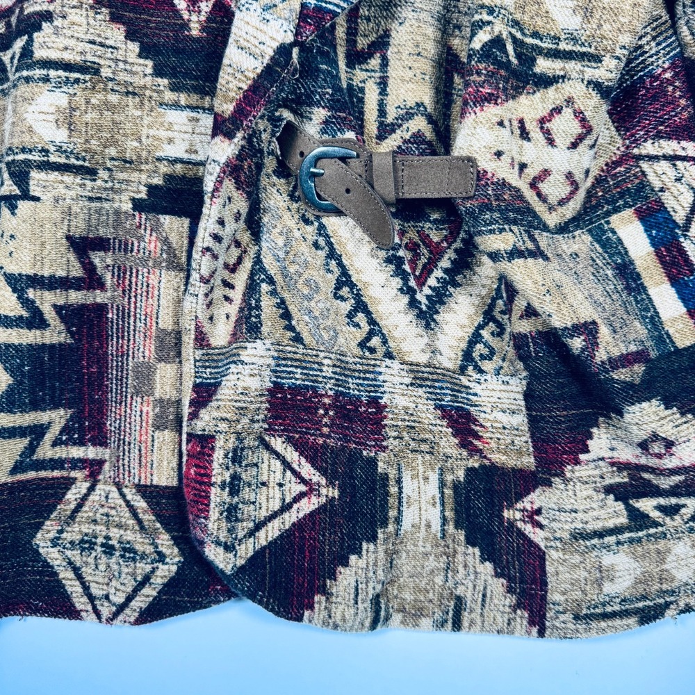 Lauren Jeans Co‎ Ralph Lauren Cardigan XL Brown Southwestern Aztec Tapestry - Picture 6 of 14